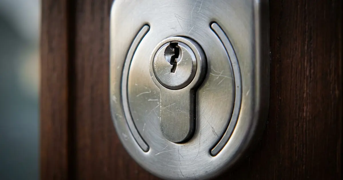 ABUS Türschloss – Hochsicherheits-Schließzylinder an deutscher Haustür