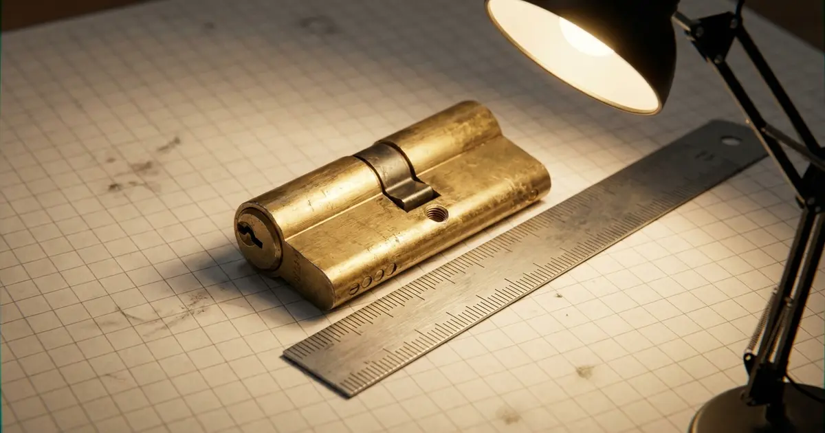 Schließzylinder mit Messschieber und Maßangaben – Anleitung zum richtigen Messen